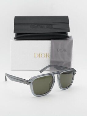 Dior DIORBLACKSUIT S15F 45C0 Unisex Square Sunglasses – Grey / Green